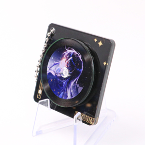 Mini Acrylic CD mô hình NFC Keychain album nhạc móc khóa vòng chìa khóa treo nhựa phim hoạt hình Keychain tùy chỉnh Mini CD Album Acrylic - Product Image 5