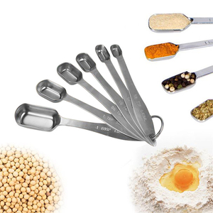 Manjia 6 Cái/bộ Thép Không Gỉ Đo Thìa, Cho Khô Và Chất Lỏng Thành Phần, Thu Hẹp Hình Dạng Dễ Dàng Phù Hợp Với Trong Lọ Gia Vị - Product Image 2