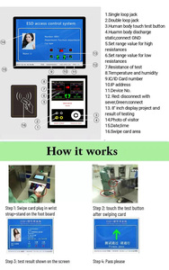 Контроль доступа Esd тестер Esd система контроля доступа турникет ворота - Product Image 5