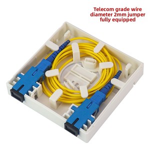 แผงไฟเบอร์ออปติกเกรด86สำหรับโทรคมนาคมพอร์ตคู่ SC/UPC-2.0กล่องข้อมูล FTTH แบบติดพื้นผิวเครือข่าย IP แบบครบชุด - Product Image 2