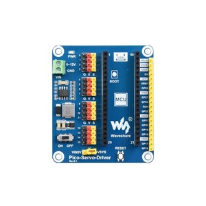 Servo treiber modul für Raspberry Pi Pico, 16-Kanal-Ausgänge, 16-Bit-Auflösung - Product Image 3