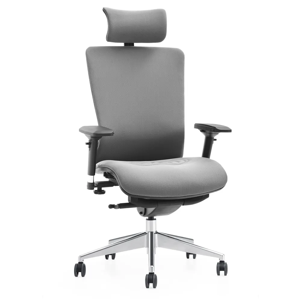 Rahat ergonomik oturma ayarlanabilir kafalık döner özelliği ile zarif Modern tasarım ofis koltuğu ofis mobilyaları