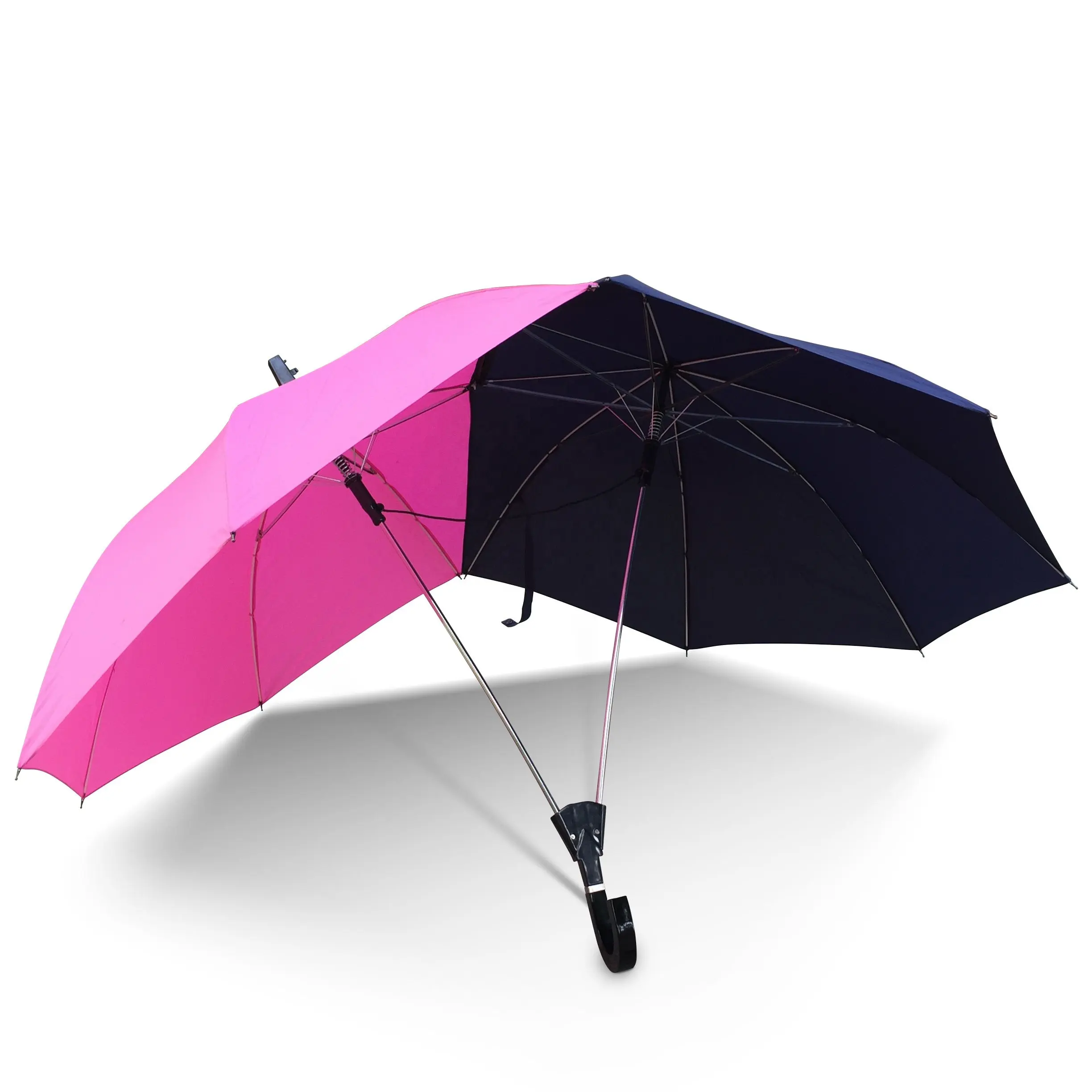 Innovate Promotional Double Shaft Twins Lover Couple Umbrella for Two Person