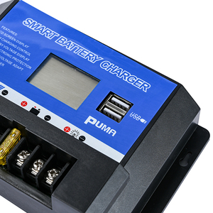 Auto 12V 24V Regulador de batería 10a 20a 30a 40a 50a 60a PWM Sistema de energía solar Controlador de carga de energía - Product Image 4