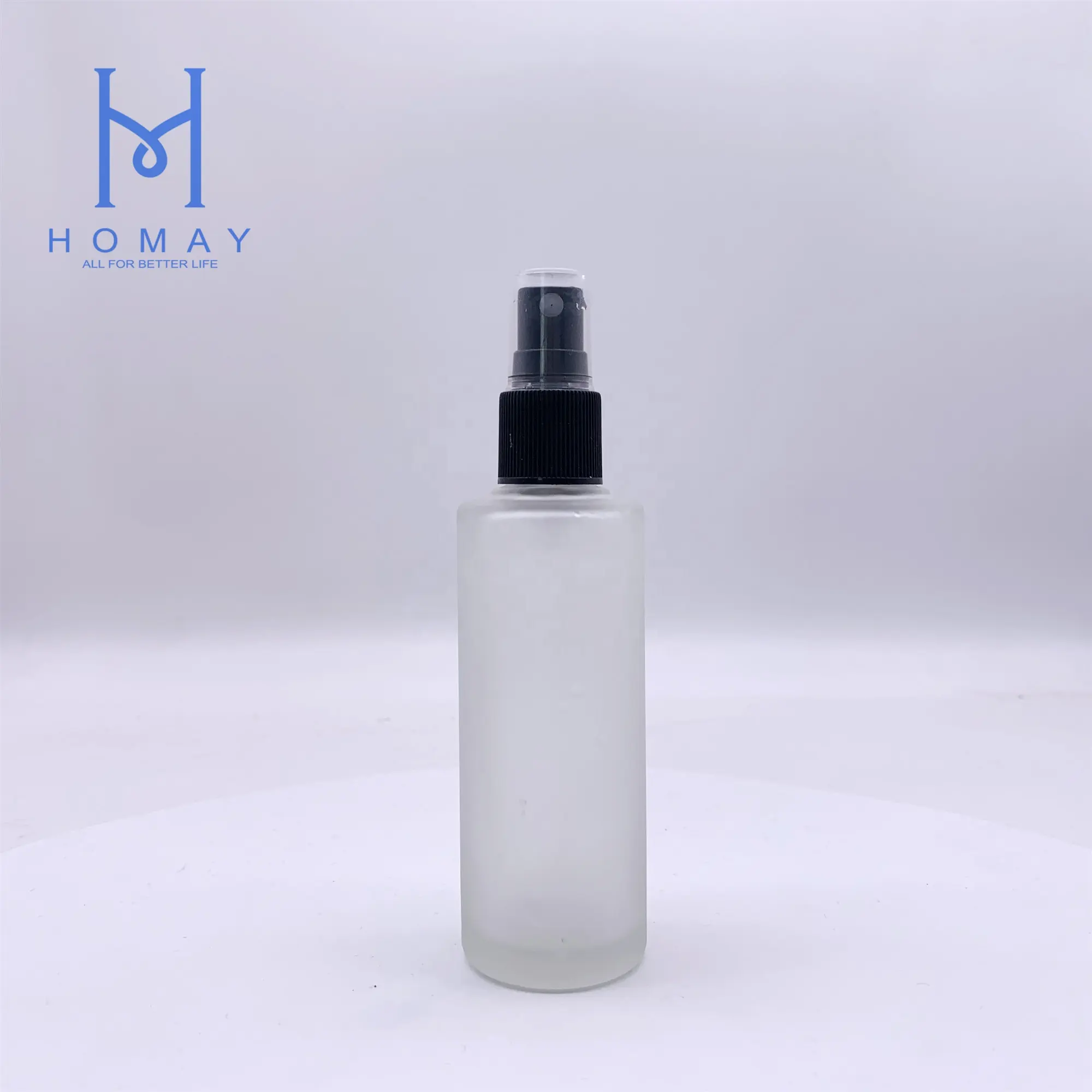 Botol Kaca Parfum Bening Buram 85Ml, dengan Pompa Semprot