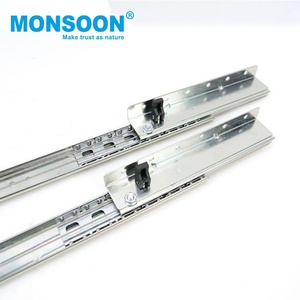 Furnitur dengan mekanisme meja perpanangan baja gulung dingin bantalan bola ekstensi meja makan campuran logam Slide untuk meja - Product Image 6