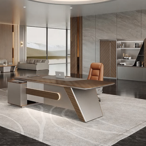 High Quality New Executive Furniture Set Secretary Office Table Modern L Shaped Boss <strong>Computer</strong> Table Office Desk - Product Image 2