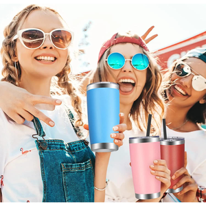 Gerçek fiyat 20 oz 20 oz vakum termos Tumblers toplu paslanmaz çelik çift duvar seyahat kahve kapaklı kupa Tumbler İçecek kupası - Product Image 6