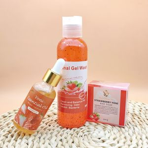 Sabun cuci stroberi <span class=keywords><strong>Gel</strong></span> Pembersih feminin minyak Yoni vagina wanita - Product Image 5