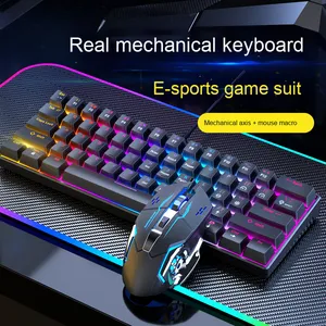 Wired E-Sports Game Office <strong>Notebook</strong> Desktop Computer Accessories Mechanical <strong>Keyboard</strong> Mouse Set Macro Virtual <strong>Keyboard</strong> - Product Image 3