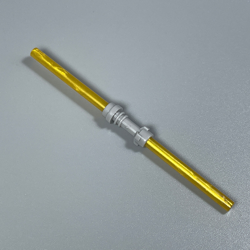 Sabre laser à double tête en or nacré