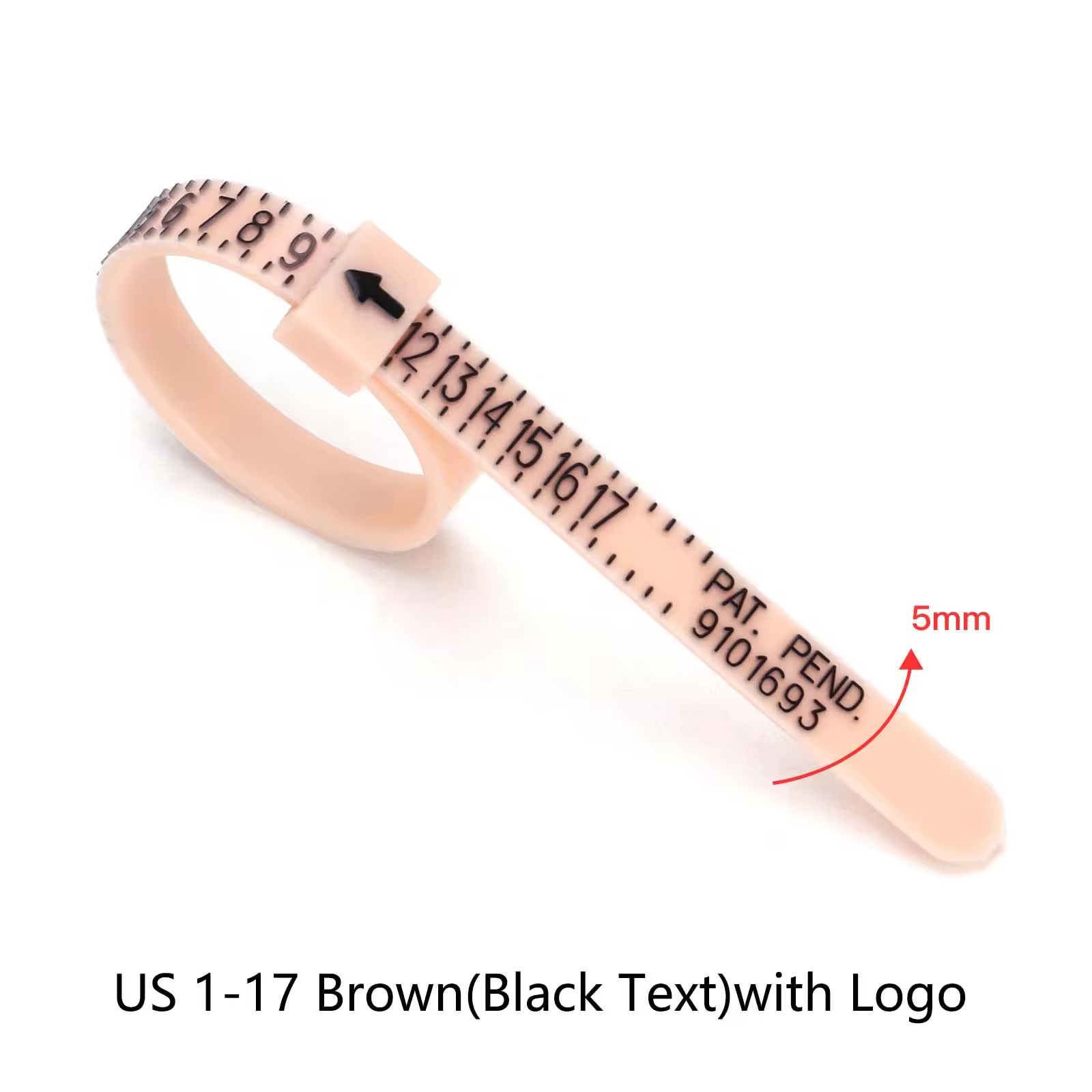 US 1-17 Brown(Black Text)with Logo