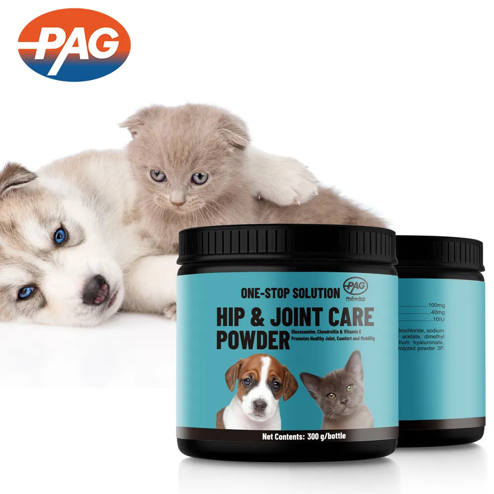 Fórmula personalizada de glucosamina Hcl Msm, suplemento de cuidado para mascotas con sabor a cadera y junta, suplemento para cuidado de cadera