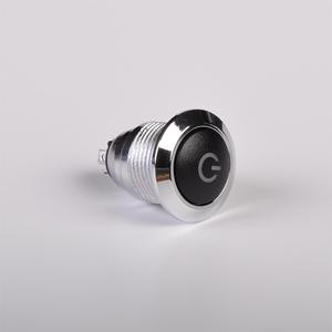 Knopfsc halter 3A Edelstahl verriegelung und momentaner wasserdichter Druckknopf schalter mit Licht - Product Image 3
