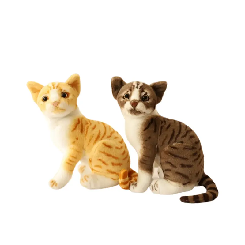 New Style Hot New Plush Stuffed Toy Realistic Cat Short Plush Cute Soft Animal Stuffed Animals Plush Cat Toy
