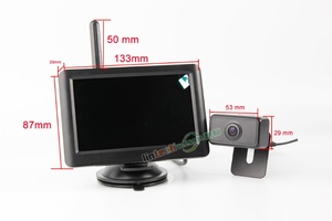 5英寸汽车无线倒车摄像头监视器后视套件CCD倒车12V - Product Image 5