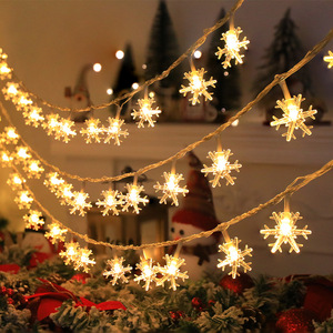 Christmas Outdoor Waterproof <strong>Snowflake</strong> Decorative Light <strong>String</strong> for Balcony Window Atmosphere and Scene Layout - Product Image 1