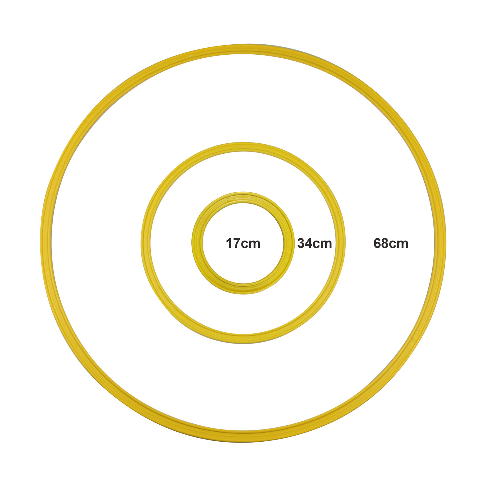 Cercles Jaunes 68/34/17cm