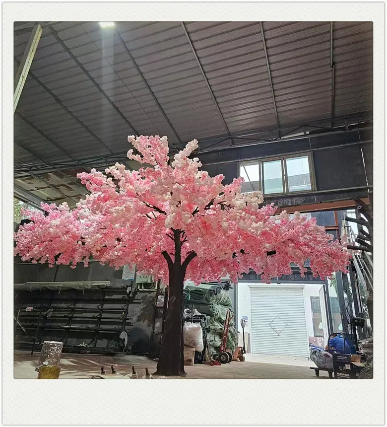 S02527 Party hotel cafe decorare grande fiore fiore albero artificiale grande rosa ciliegio albero di ciliegio artificiale per la vendita