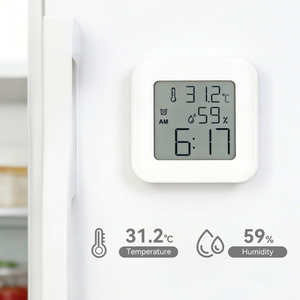 Thermo <span class=keywords><strong>Tester</strong></span> Detector Meter Hygrometer Binnencontrole Digitaal LCD-display Automatische temperatuur- en vochtigheidssensor voor metingen - Product Image 4