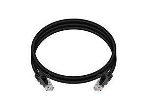 Cat6 Flexboot serie 5ft cavo Ethernet nero 24AWG UTP 550MHz puro rame nudo RJ45 UTP SFTP tipo 1m di lunghezza"
