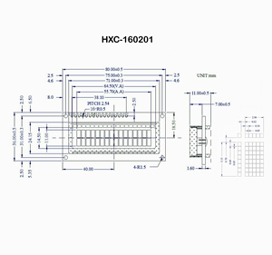 Lcd <strong>Display</strong> Module 16x2 Character Scree Panel with Controller Hd44780 Equivalent STN Yellow Green Mode 5V Power Supply 8bits - Product Image 4
