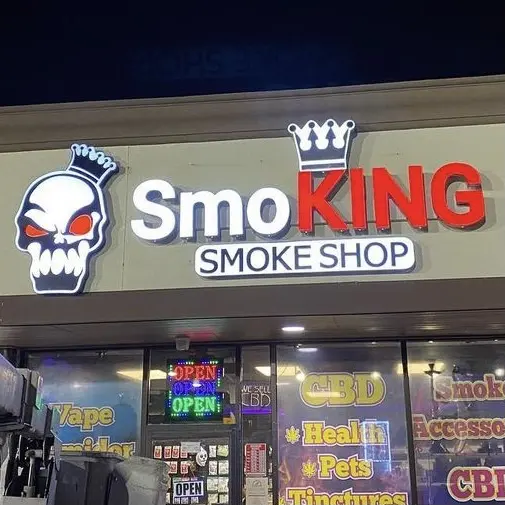 Extérieur mural personnalisé 3d logo signe avant lumière led canal lettre signe pour magasin de fumée