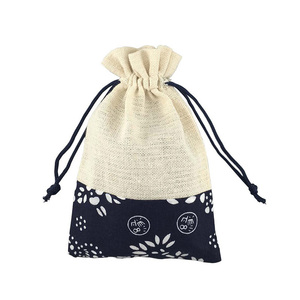 Bolsa de tela de lona con cordón, reciclada, para regalo - Product Image 4