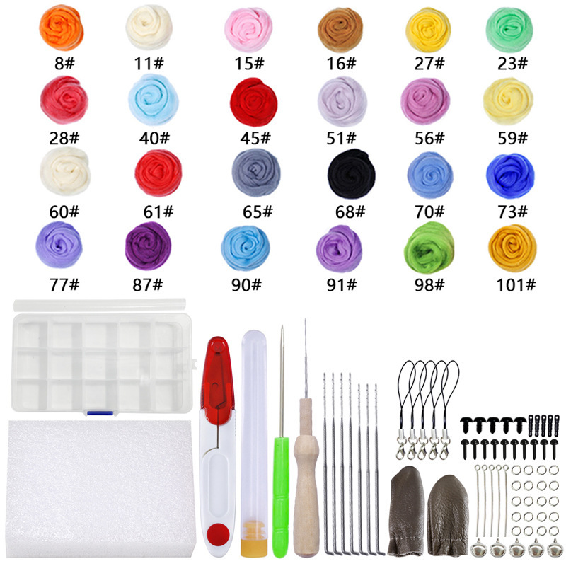 24 couleurs 3 grammes + sac à outils