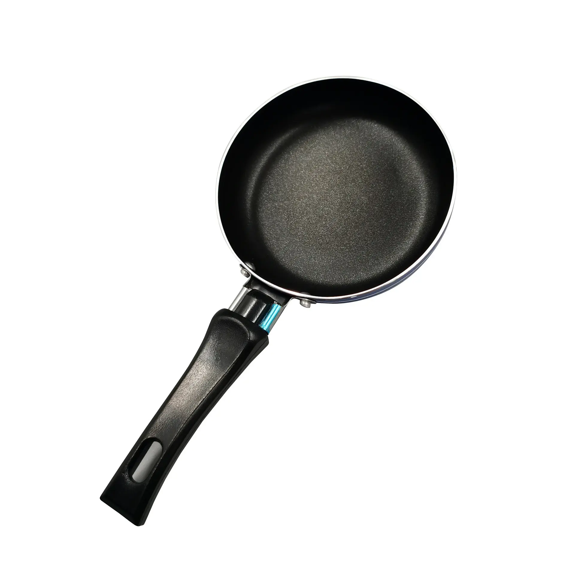 Olla de piedra Maifan de 12cm de diámetro, olla antiadherente para huevos fritos de acero inoxidable, sartén para carne con humo menos aceitoso para el hogar