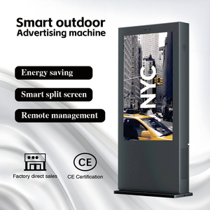 Engellilik dostu Totem Kiosk akıllı şehir için açık LCD dijital tabela IoT reklam çelik alüminyum Billboard - Product Image 6