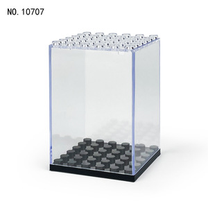 矩形展示盒套装防尘透明盖塑料积木配件乐高收藏品收纳盒 - Product Image 2