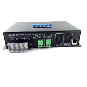 Controlador DMX artnet compatible con pantalla LCD de interfaz SPI de gran venta, controlador de luz de software de PC controlador de píxeles led