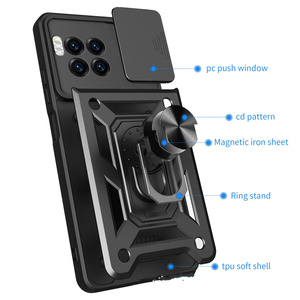 GSCASE Factory Camera Protect TPU PC <strong>2</strong> in 1 Hybrid Cell Phone Cases Kickstand Ring Case for MOTO Razr 50 Ultra - Product Image 5