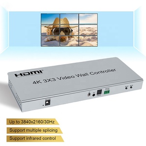Xput 1x2 1x3 1x4 1x5 1x6 2x1 2x2 2x3 3x1 3x2 3x3 3x4 4x1 4x2 4x3 4x4 5x1 6x1 9-Port <strong>HDMI</strong> TV Video Wall Controller Processor 4K - Product Image 2