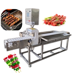 ステンレス鋼3000PCS/Hマトン串自動肉サタイケバブピアス機CE割引価格 - Product Image 1