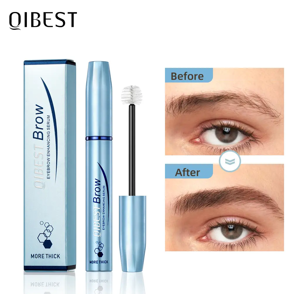 Hochwertiges Augenbrauenserum dickes natürliches erfrischendes schwarzes Kosmetik-Pflege-Lösung Augenbrauenverstärker