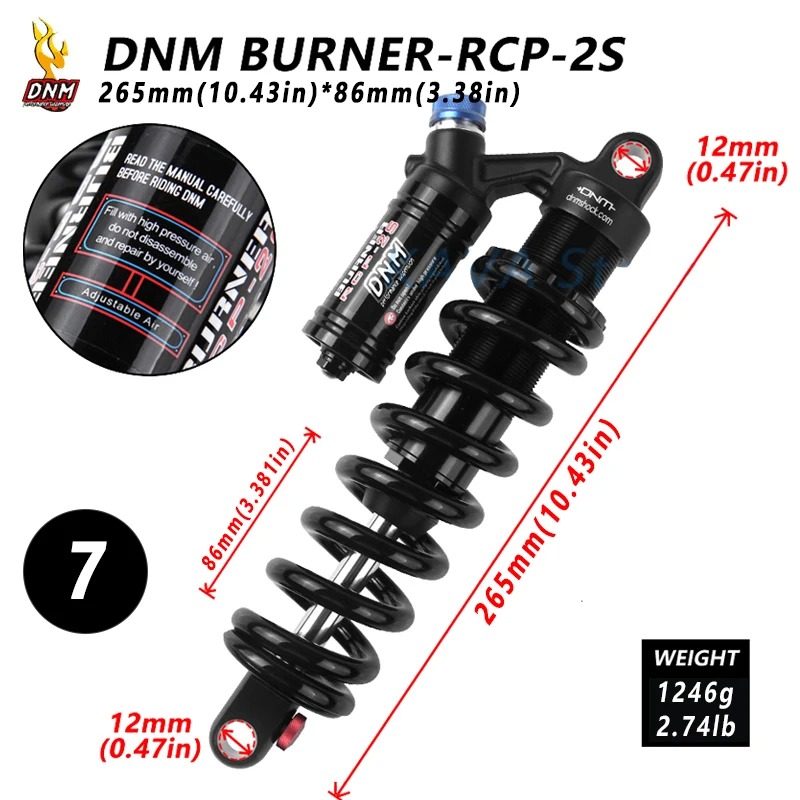 DNM 265mm x 76mm