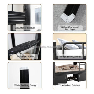 เตียงสองชั้นสำหรับผู้ใหญ่โฮสเทลเหล็กโรงเรียนเตียงสองชั้น - Product Image 4