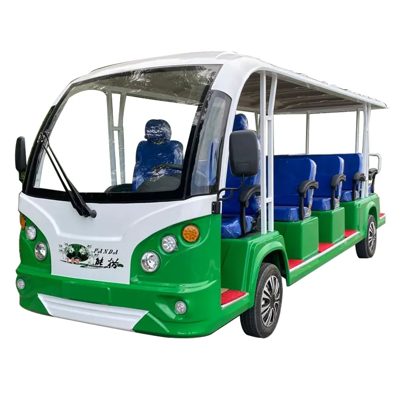 Neues Design Retro Style Vierzehn Sitze Shuttle Bus Sightseeing Auto mit LED-Scheinwerfern