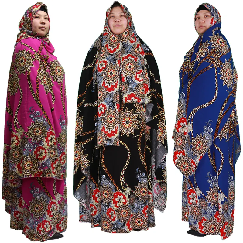 2022 desain baru pakaian Muslim Rayon Abaya warna-warni jubah Jilbab Jilbab untuk Ramadan pakaian Islami