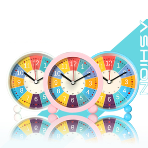 Bambini personalizzati silenziosi con Timer di apprendimento precoce alimentato a batteria silenzioso orologio da parete colorato silenzioso - Product Image 2