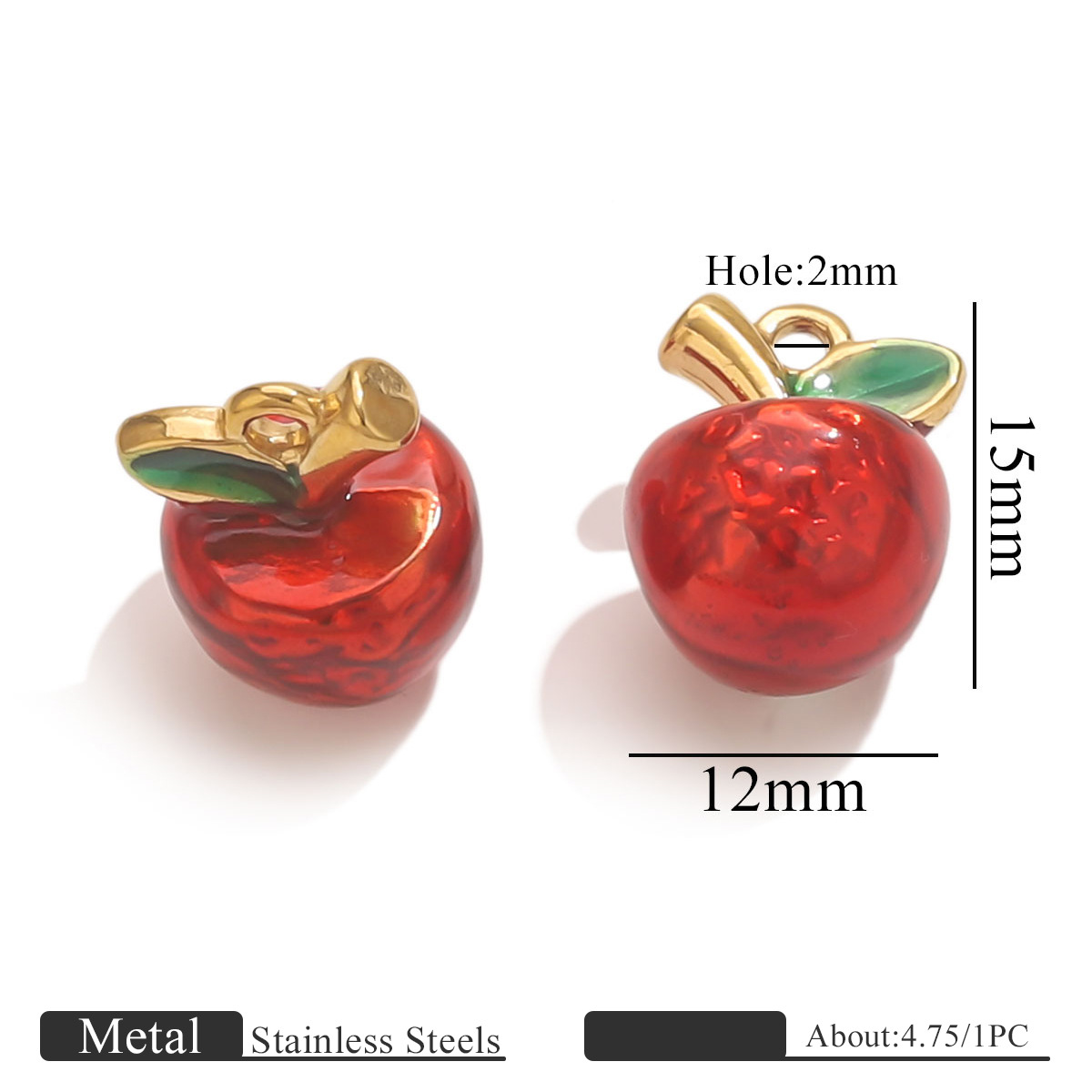 Pendentif pomme rouge 11
