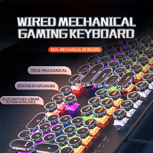 <strong>Multimedia</strong> Wired <strong>Computer</strong> Gaming RGB Mechanical <strong>Keyboard</strong> in Promotion - Product Image 3
