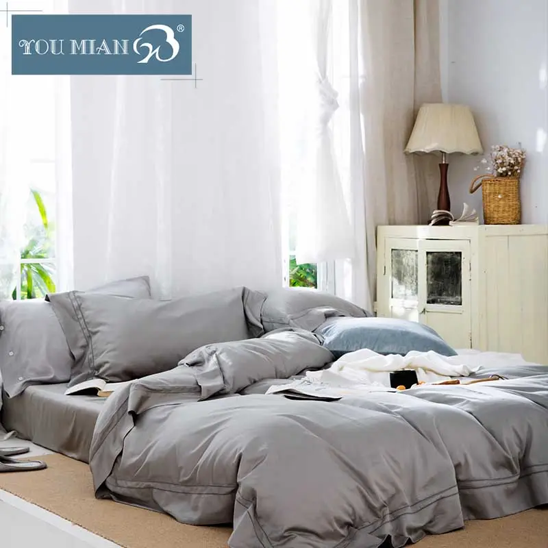 Textil hogar hermoso bordado cama niños ropa de cama 100% algodón