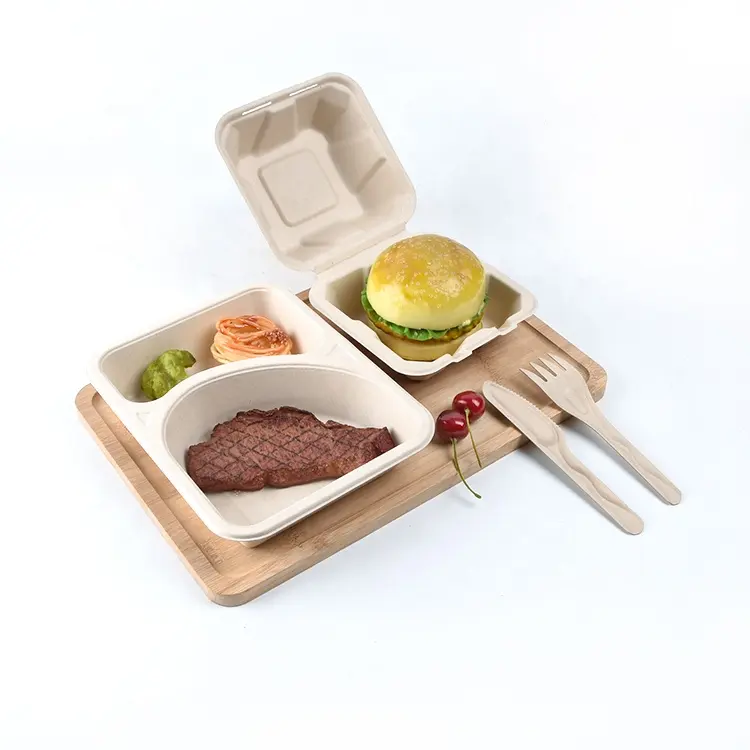 Cajas de embalaje de comida rápida personalizadas, caja desechable para restaurante, embalaje para llevar comida