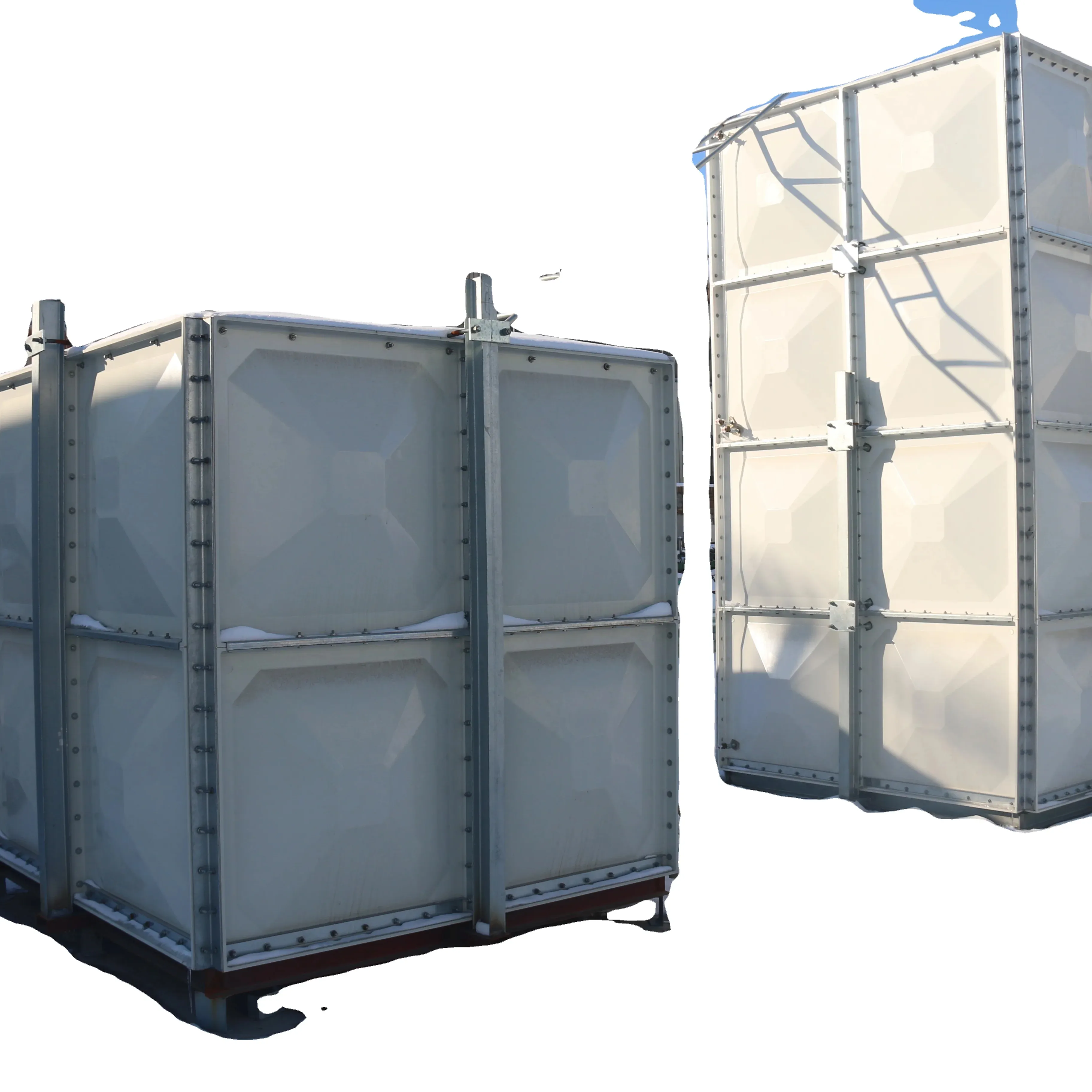 Preço do tanque de armazenamento de água do painel flexível seccional SMC/GRP/FRP de fibra de vidro para tratamento de incêndio e água