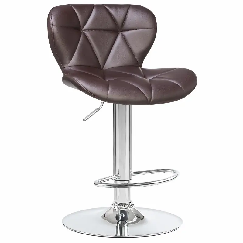 Adjustable high bar stool Pu leather seat for cafe bar chair