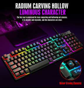 TF200 Gaming Wired <strong>Keyboard</strong> Mouse Combo With LED rainbow <strong>Light</strong> Mechanical <strong>Keyboard</strong> for <strong>Computer</strong> - Product Image 5
