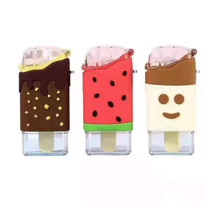 बच्चों आइस क्रीम पानी की बोतल पट्टा पोर्टेबल Bpa मुक्त प्लास्टिक की बोतलों के साथ गत्ते का डिब्बा Popsicle भूसे कप